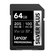 Lexar Professional SILVER PLUS SDXC 64GB pomnilniška kartica