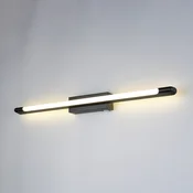 Trio Lighting LED-stenna svetilka Alberto, črna, širina 71 cm, IP44 - Kopalnica - Sodobni - črna, bela - Kovina