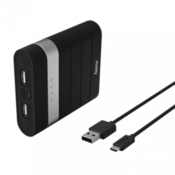 HAMA Joy Power bank / eksterna baterija - 137493 10400 mAh, 1 x Micro USB, 2 x USB A, Crna