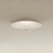 Karman LED stropna svetilka BLANCO, O 92 cm, bela, kovina - Dnevna soba/jedilnica - Dizajn - belo mat - Aluminij