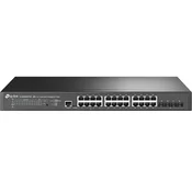 TP-Link JetStream TL-SG3428XPP-M2 mrežno stikalo Upravljano L2+ 2.5G Ethernet (100/1000/2500) Power over Ethernet (PoE) 1U Črna