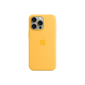 Apple silikonski ovitek za iPhone 15 Pro Max z MagSafe - Sunshine