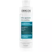 Vichy Dercos Ultra Soothing ultra pomirjajoči šampon za normalne do mastne lase in občutljivo lasišče  200 ml