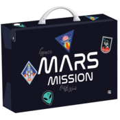 Dječja laminatna kutija A4, kvadratna - Svemir / Misija Mars