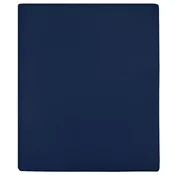 Vidaxl Napenjalna rjuha 2 kosa mornarsko modra 180x200 cm bombaž
