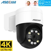 KJB 8MP 4K PTZ IP Security Camera with Face Detection, Audio, PoE and Color Night Vision PoE PTZ IP kamera 8 MP 4K z zaznavanjem obrazov in dvosmernim zvokom, 2,8 mm