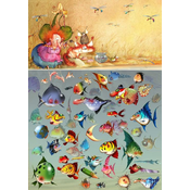 Grafika - Puzzle François Ruyer - Čarovnica - Riba - 1 000 kosov