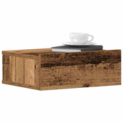Plutajuci nocni ormarici 2 kom staro drvo 40x32x15 cm