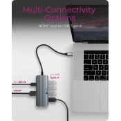 slomart Icy Box IB-DK4022a-CPD 6v1 USB-C Docking Station s PD