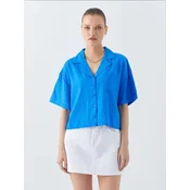 MixRay Bluza Hemden kobalt modra