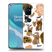 Silikonski črni ovitek za OnePlus 8T - Frenchies
