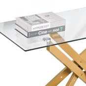 VEVOR Kavni mizica pravokotna 1143x457x762 cm zlata