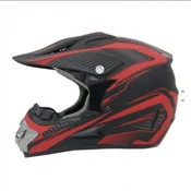 Kaciga Full Face CROSS crveno crna