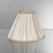 ORION Zamjensko sjenilo za stolne lampe u naboru 30,5 cm - Anticki - krema - Tkanina / tekstil
