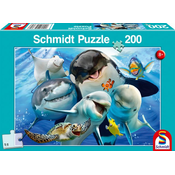 Otroška sestavljanka Schmidt puzzle Podvodni prijatelji 200 delni
