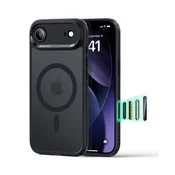 ESR Klasični hibridni HaloLock ovitek za iPhone 17 Air – mat črn