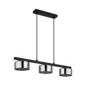 Globo 16055-3HS - LED Lestenec na vrvici HIGGINS 3xGX53/6W/230V dimna/črna