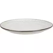 Plošča KO-Q97001530 plitv komplet 6 kosov 27 cm sivega keramičnega pohištva