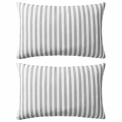 Den Zunanje blazine 2 kosa crtaste 60x40 cm sive