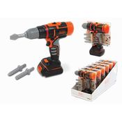 Elektronická vŕtačka Black&Decker Electrical Drill Smoby s nadstavcami so zvukom a svetlom od 3 rokov SM360923