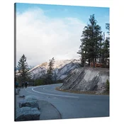 shumee Platno Narava Pot skozi gore 80x100 cm Hladno podnebje Zima