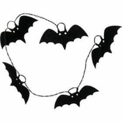 Retlux - LED dekorativni niz HALLOWEEN 10xLED/2xAA/topla bela 1,3m šišmiši