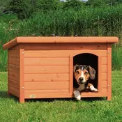 Trixie drvena kucica za pse s ravnim krovom, M