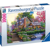 RAVENSBURGER puzzle Romantic cottage, 1000 kosov