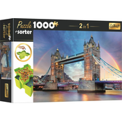 Trefl Sestavljanka s sorterjem 2v1 Tower Bridge, London 1000 kosov