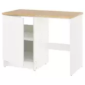 KNOXHULT Podni element s vratima i nišom, bijela, 120x61x91 cm