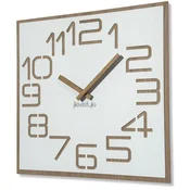 shumee Stenska ura Digits iz hrasta 40 cm bela