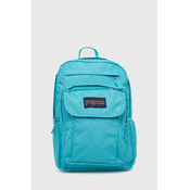 Ruksak Jansport boja: tirkizna, veliki, glatki