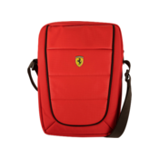 Ferrari Tablet Bag 10 Inch Nylon Adjustable Straps Black/Red FESH10RE