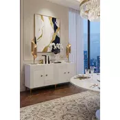 HANAH HOME Komoda Lessi 150 White Gold