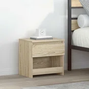 Vidaxl Nočna omarica sonoma hrast 40x30x39 cm iverna plošča