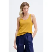 United Colors of Benetton top ženski z lanom