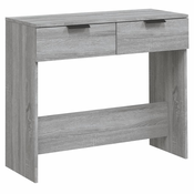 MAISON CHIC konzolna miza - miza ob steni siva sonoma 90x36x75 cm konstruiran les, (21785992)