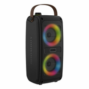 slomart zvočnik bluetooth prenosni denver electronics črna led rgb