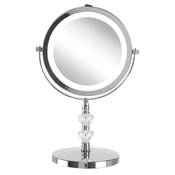 Beliani Kozmetično namizno ogledalo z LED osvetlitvijo o 20 cm LAON