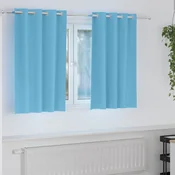 Zavjese za blackout s prstenovima 2 pcs Svijetloplava