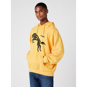 Yellow Unisex Patterned Wrangler Hoodie - Men