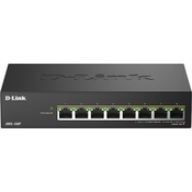 D-Link DMS-108P/E 8 vrat 2,5G/MultiGig PoE stikalo brez upravljanja, kovinsko