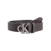 Calvin Klein Jeans Pas  temno rjava / srebrna