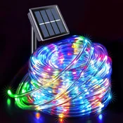 KJB Solarna svetlobna cev 32 m, 300 LED, večbarvna svetloba, IP65
