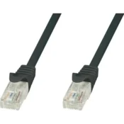 Techly ICOC CCA5U-005-BKT kabel za umrežavanje Crno 0,5 m Cat5e U/UTP (UTP)