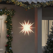 Greatstore Svetilka v obliki zvezde LED zložljiva bela 43 cm