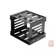 SILVERSTONE CFP53B, CONVERTER 3X5.25 INTO 3X3.5, BLACK [24]