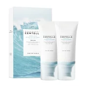 SKIN1004 Madagascar Centella Hyalu-Cica Water-Fit Sun Serum SPF50+ PA++++ TWIN PACK - Krema za sončenje z lahko teksturo (2x50 ml)