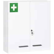 Homestar Medicinska omarica z 2 vrati 55x18x60 cm bela