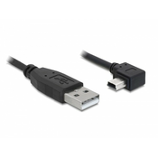 DELOCK kabel USB A-B mini kotni-horizontalni, 0,5 m